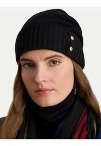 Lauren Ralph Lauren - LAUREN RALPH LAUREN Czapka 454P04510001 Czarny. Kolor: czarny. Materiał: wełna #3