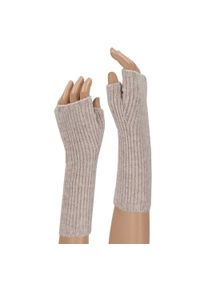 HEAT KEEPER - Długie rękawiczki bez palców dla kobiet - Moda - Woolwhite. Kolor: biały. Materiał: poliakryl. Sezon: zima. Sport: narciarstwo #1