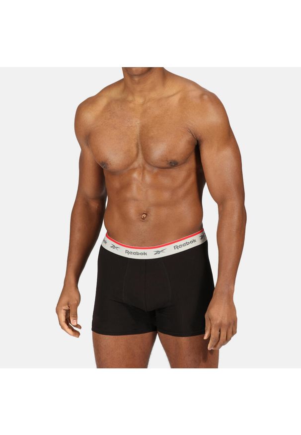 Bokserki sportowe męskie Reebok 3 sztuki. Materiał: bawełna, materiał, elastan