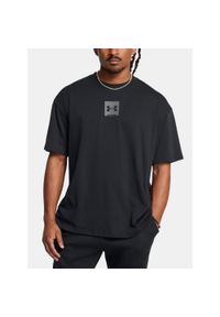 Koszulka męska sportowa Under Armour UA M HW OS SM BOX SS. Kolor: czarny. Sport: fitness #1