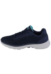 skechers - Buty sportowe Sneakersy damskie, Skechers Go Walk 6 - Iconic Vision. Kolor: niebieski. Sport: turystyka piesza