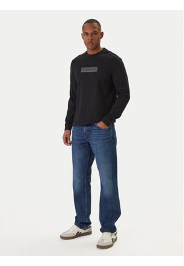 Napapijri Longsleeve S-Box Logo NP0A8BC5 Czarny Regular Fit. Kolor: czarny. Materiał: bawełna. Długość rękawa: długi rękaw