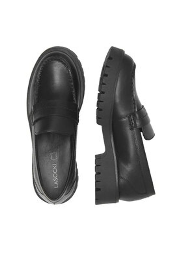 Lasocki Loafersy ARC-BEA-02 Czarny. Kolor: czarny. Materiał: skóra