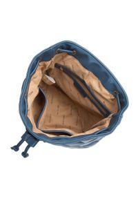 Wittchen - Damski plecak worek z geometrycznie pikowanej ekoskóry. Kolor: niebieski. Materiał: skóra ekologiczna. Wzór: geometria. Styl: elegancki