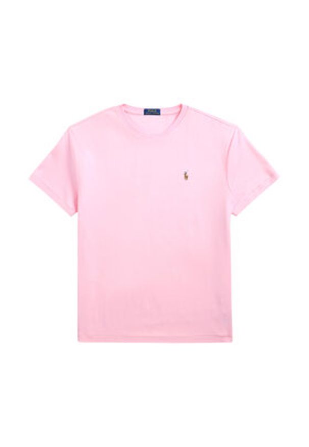Polo Ralph Lauren T-Shirt 710740727010 Różowy Slim Fit. Typ kołnierza: polo. Kolor: różowy. Materiał: bawełna