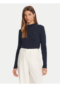 TOMMY HILFIGER - Tommy Hilfiger Sweter Cody WW0WW47307 Granatowy Slim Fit. Kolor: niebieski. Materiał: bawełna
