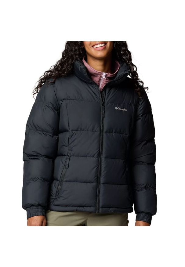columbia - Kurtka Columbia Pike Lake Full Zip 2089311010 - czarna. Kolor: czarny. Materiał: puch, poliester, materiał. Technologia: Omni-Heat (Columbia). Sezon: zima