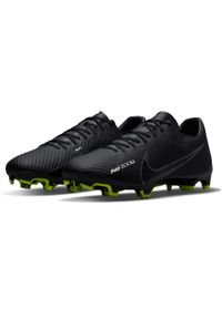 Buty piłkarskie męskie Nike Zoom Vapor 15 Academy Fgmg. Zapięcie: sznurówki. Kolor: czarny. Materiał: materiał, syntetyk, tkanina. Szerokość cholewki: normalna. Model: Nike Zoom. Sport: piłka nożna