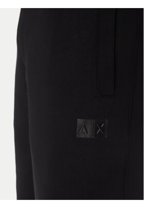 Armani Exchange Spodnie dresowe XM000744 AF13047 UC001 Czarny Regular Fit. Kolor: czarny. Materiał: bawełna