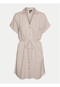Vero Moda Sukienka letnia Linn 10323027 Szary Relaxed Fit. Kolor: szary. Materiał: wiskoza. Sezon: lato #8