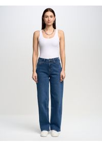 Big-Star - Spodnie jeans damskie wide Meghan 535. Stan: podwyższony. Kolor: niebieski. Styl: elegancki #3
