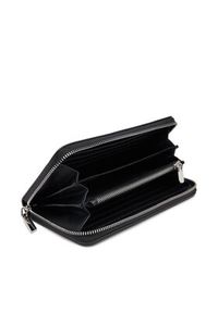 Calvin Klein Duży Portfel Damski Ck Must Large Zip Around Wallet K60K606698 Czarny. Kolor: czarny. Materiał: skóra #3