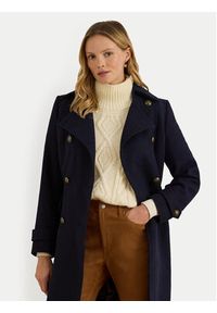 Lauren Ralph Lauren - LAUREN RALPH LAUREN Płaszcz wełniany 297P04150002 Granatowy Regular Fit. Kolor: niebieski. Materiał: wełna, syntetyk #3
