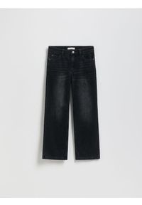 Reserved - Jeansy straight fit - czarny. Kolor: czarny