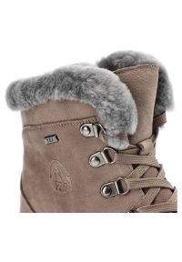 Szare Botki G-Comfort Ocieplane Buty Damskie. Zapięcie: zamek. Kolor: szary. Materiał: futro, skóra. Sezon: zima. Styl: elegancki #8