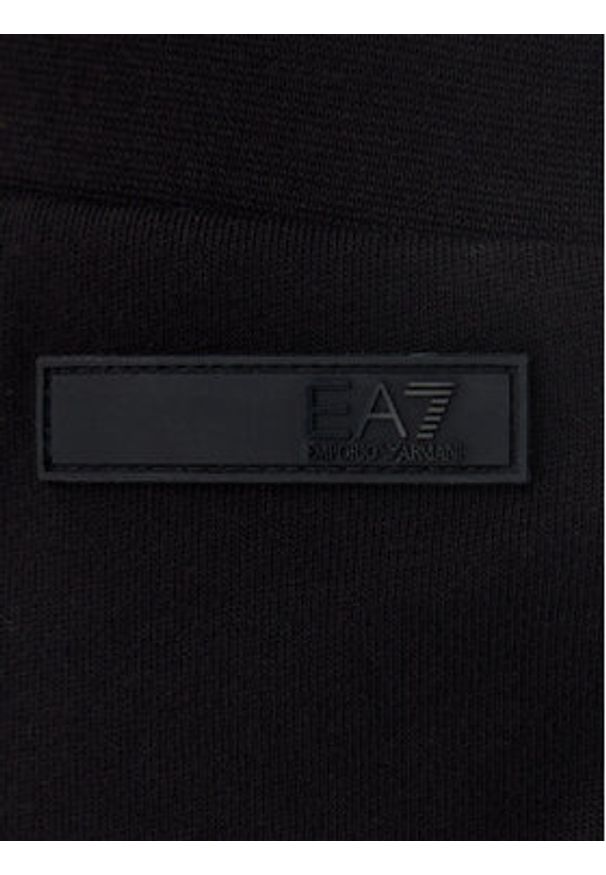 EA7 Emporio Armani Spodnie dresowe 7W000179 AF12473 UC001 Czarny Wide Leg. Kolor: czarny. Materiał: bawełna