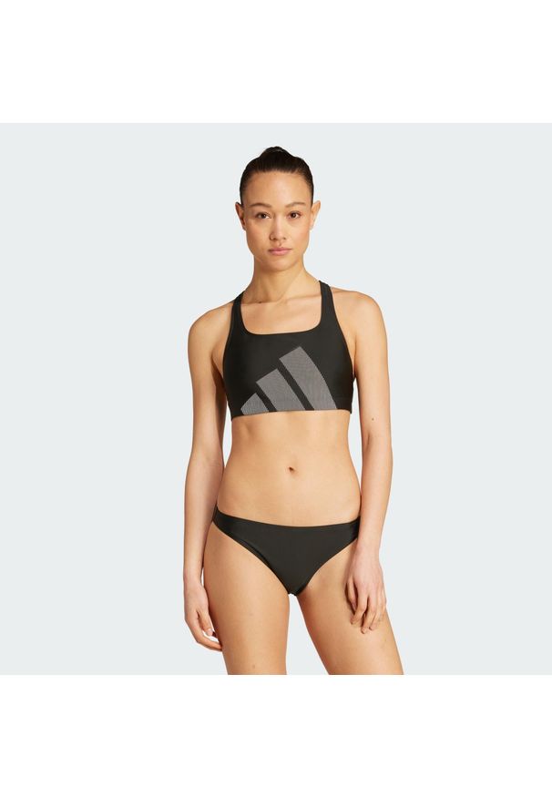 Adidas - Zestaw bikini Big Bars C-back. Kolor: czarny