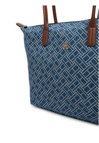 TOMMY HILFIGER - Tommy Hilfiger Torebka Popette Tote Denim Flag AW0AW18613 Niebieski. Kolor: niebieski #5