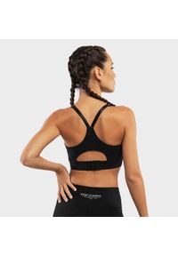 Kobieta Fitness Stanik sportowy - Wysokie wsparcie Pacemaker Black SIROKO Czarny. Kolor: czarny. Materiał: tkanina, nylon. Sport: fitness