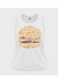 MegaKoszulki - Koszulka damska bez rękawów Burger. Materiał: bawełna. Długość rękawa: bez rękawów #1
