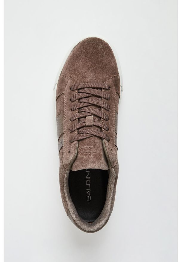 Baldinini - Sneakersy męskie zamszowe BALDININI. Materiał: zamsz