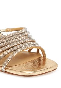 MICHAEL Michael Kors Klapki klapki 40T5HSHS4S Złoty. Kolor: złoty. Materiał: skóra #5