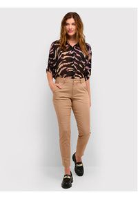 Kaffe Spodnie materiałowe Mette 10506121 Brązowy Regular Fit. Kolor: brązowy. Materiał: bawełna #2