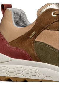 Geox Sneakersy D Spherica 4X4 B Abx D3626D 00022 CB3A8 Brązowy. Kolor: brązowy. Materiał: zamsz, skóra #4