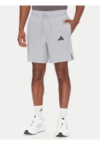 Adidas - adidas Szorty sportowe Tech JM4178 Szary Regular Fit. Kolor: szary. Materiał: syntetyk