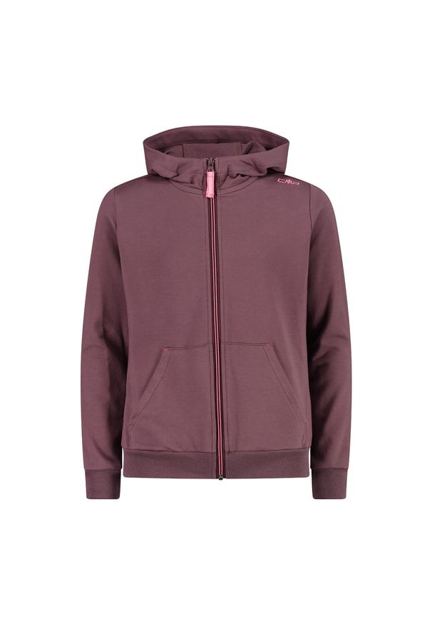 Dziewczęca kurtka turystyczna z kapturem CMP. Typ kołnierza: kaptur. Kolor: czerwony, fioletowy, wielokolorowy