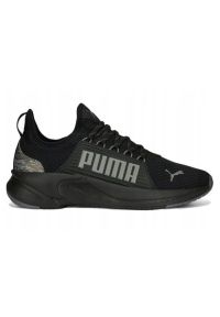 Buty Puma Softride Premier Slip Camo M 378028 01 czarne. Okazja: na co dzień. Kolor: czarny. Materiał: materiał, skóra. Szerokość cholewki: normalna