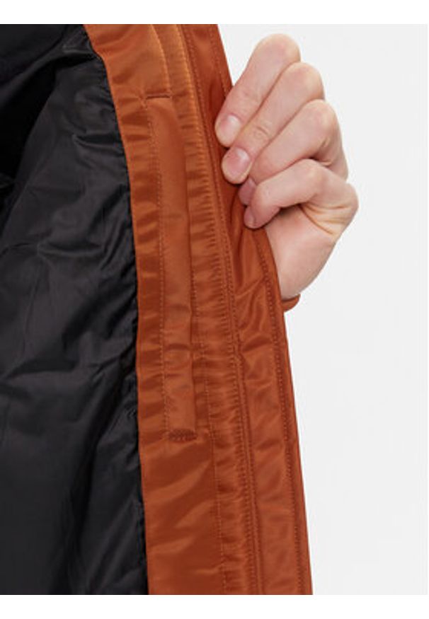 Calvin Klein Kurtka bomber Recycled Sateen Hero Bomber K10K109907 Brązowy Regular Fit. Kolor: brązowy. Materiał: syntetyk