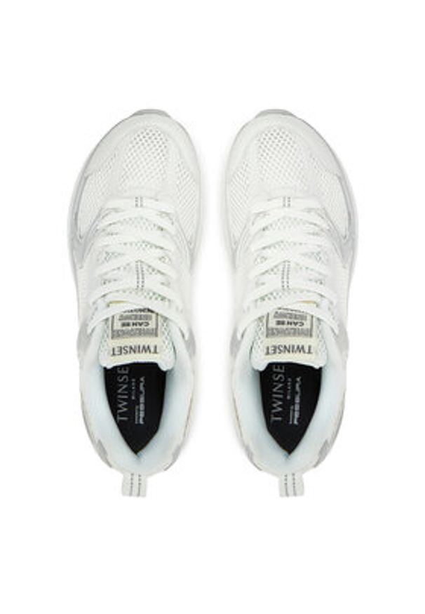 TwinSet - TWINSET Sneakersy 251TCP030 Biały. Kolor: biały. Materiał: materiał