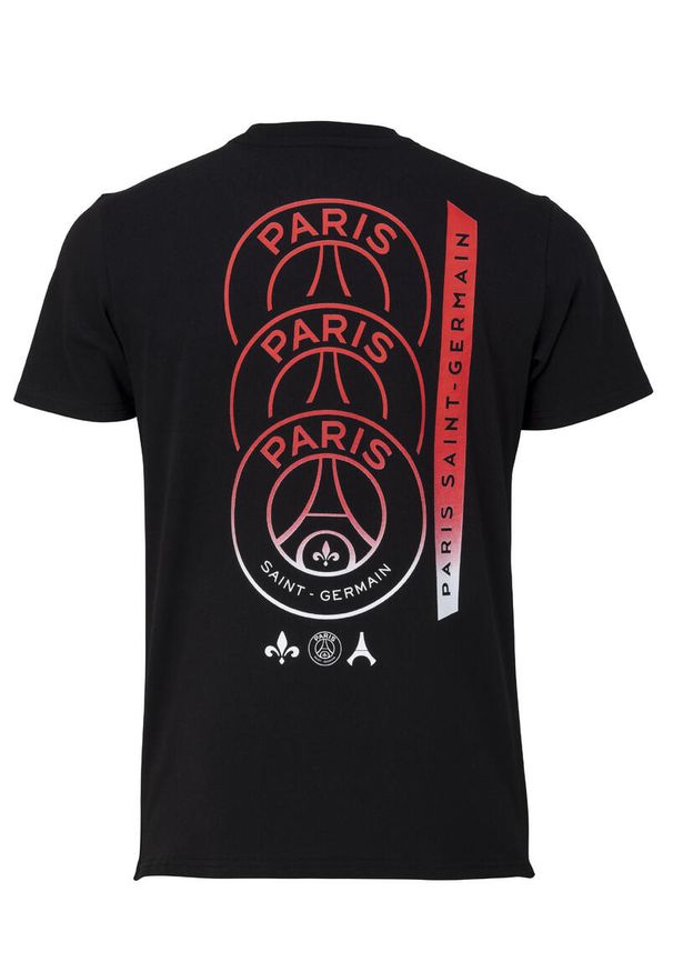 PARIS SAINT GERMAIN - Koszulka męska PSG. Kolor: czarny. Sport: piłka nożna