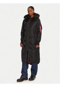 Alpha Industries Parka 198013 Czarny Regular Fit. Kolor: czarny. Materiał: syntetyk #7