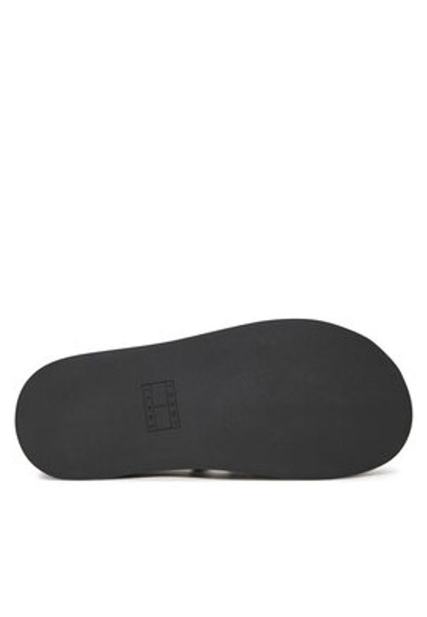 Tommy Jeans Sandały Tjw Wedgy Strappy Sandal EN0EN02756 Czarny. Kolor: czarny. Materiał: skóra