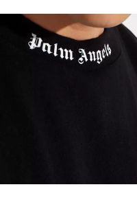 PALM ANGELS - Czarna bluza z logo na plecach. Kolor: czarny. Materiał: bawełna. Styl: klasyczny
