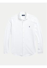 Polo Ralph Lauren Koszula 710899386001 Biały Slim Fit. Typ kołnierza: polo. Kolor: biały. Materiał: bawełna #4