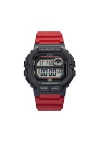 Casio Zegarek WS-1400H-4AVEF Czerwony. Kolor: czerwony
