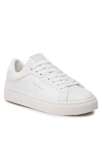 Sneakersy Pepe Jeans Adams Match PLS31470 White 800. Kolor: biały. Materiał: skóra