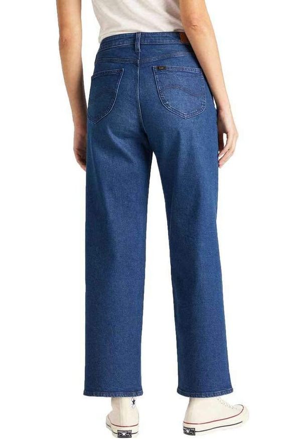 Lee - LEE WIDE LEG DAMSKIE SPODNIE JEANSOWE JEANSY L30SLTHF 112106636