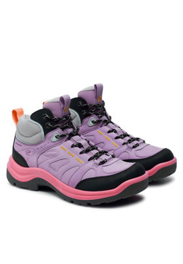 ecco - ECCO Trekkingi Offroad W 82241361015 Kolorowy. Materiał: nubuk, skóra. Wzór: kolorowy