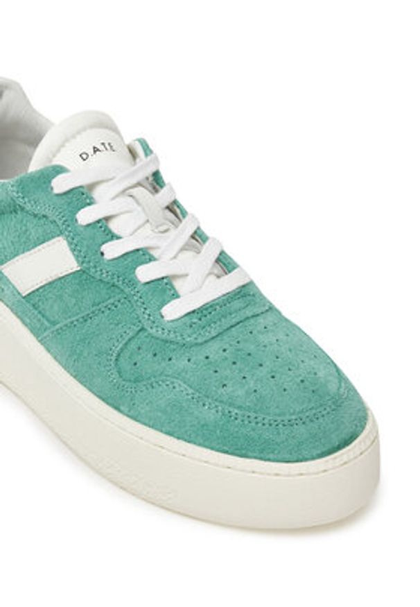 D.A.T.E. Sneakersy Court W421-CP-HA Zielony. Kolor: zielony. Materiał: skóra, zamsz