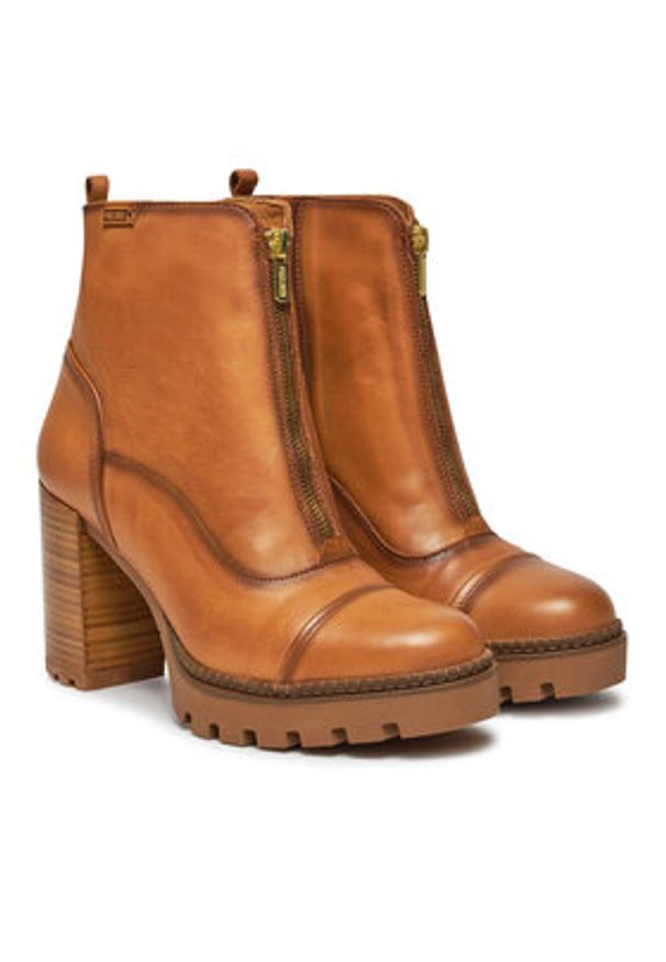 Pikolinos Botki Cervera W1J-8829 Brązowy. Kolor: brązowy. Materiał: skóra