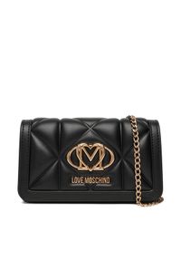 Love Moschino - LOVE MOSCHINO Torebka JC5640PP0NLC0000 Czarny. Kolor: czarny. Materiał: skórzane
