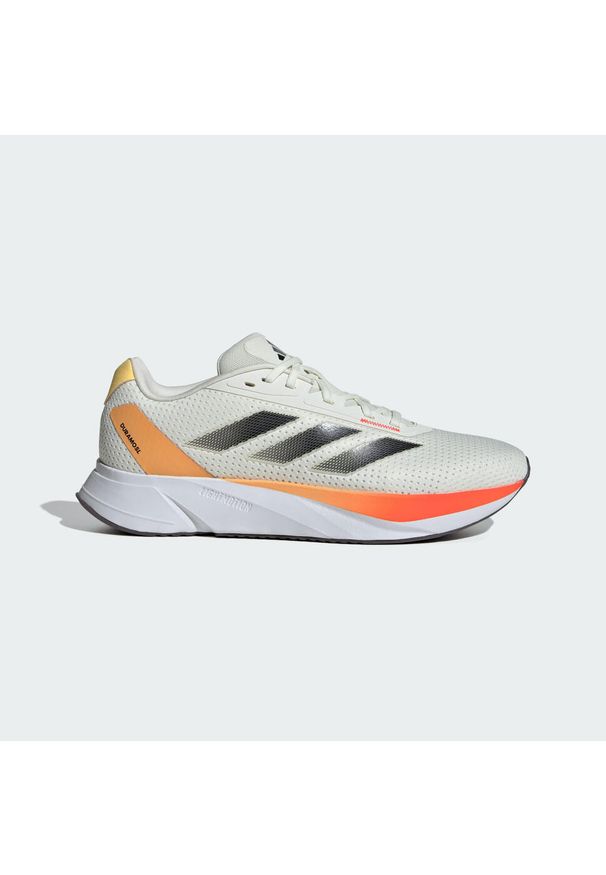 Adidas - Buty Duramo SL. Kolor: wielokolorowy, biały, żółty, czarny. Materiał: materiał. Sport: bieganie