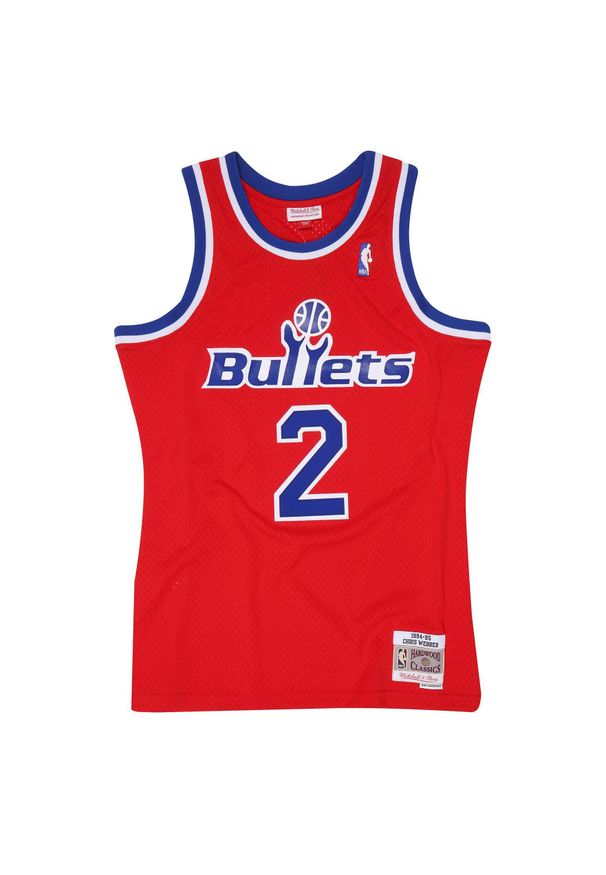 Mitchell & Ness - Koszulka Washington Bullets Chris Webber #2 1994-95. Kolor: czerwony, niebieski, wielokolorowy. Sport: koszykówka