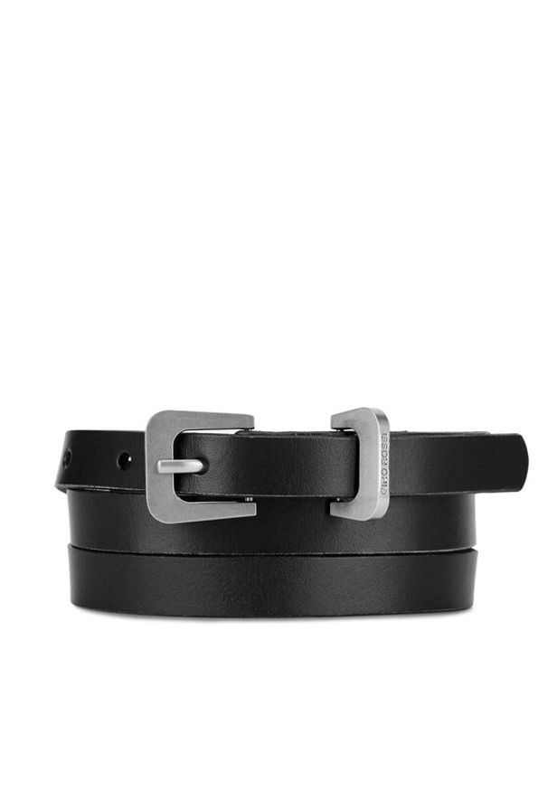 Gino Rossi Pasek Damski BLYL24003-3 SVL Czarny. Kolor: czarny. Materiał: skóra