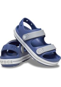 Crocs - Dziecięce Crocband Cruiser Sandaly. Kolor: biały, wielokolorowy, niebieski, szary