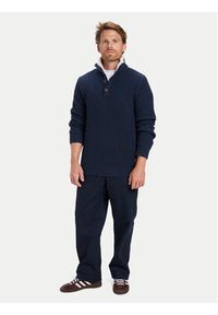 Quiksilver Sweter Boulevard EQYSW03328 Granatowy Regular Fit. Kolor: niebieski. Materiał: bawełna #5